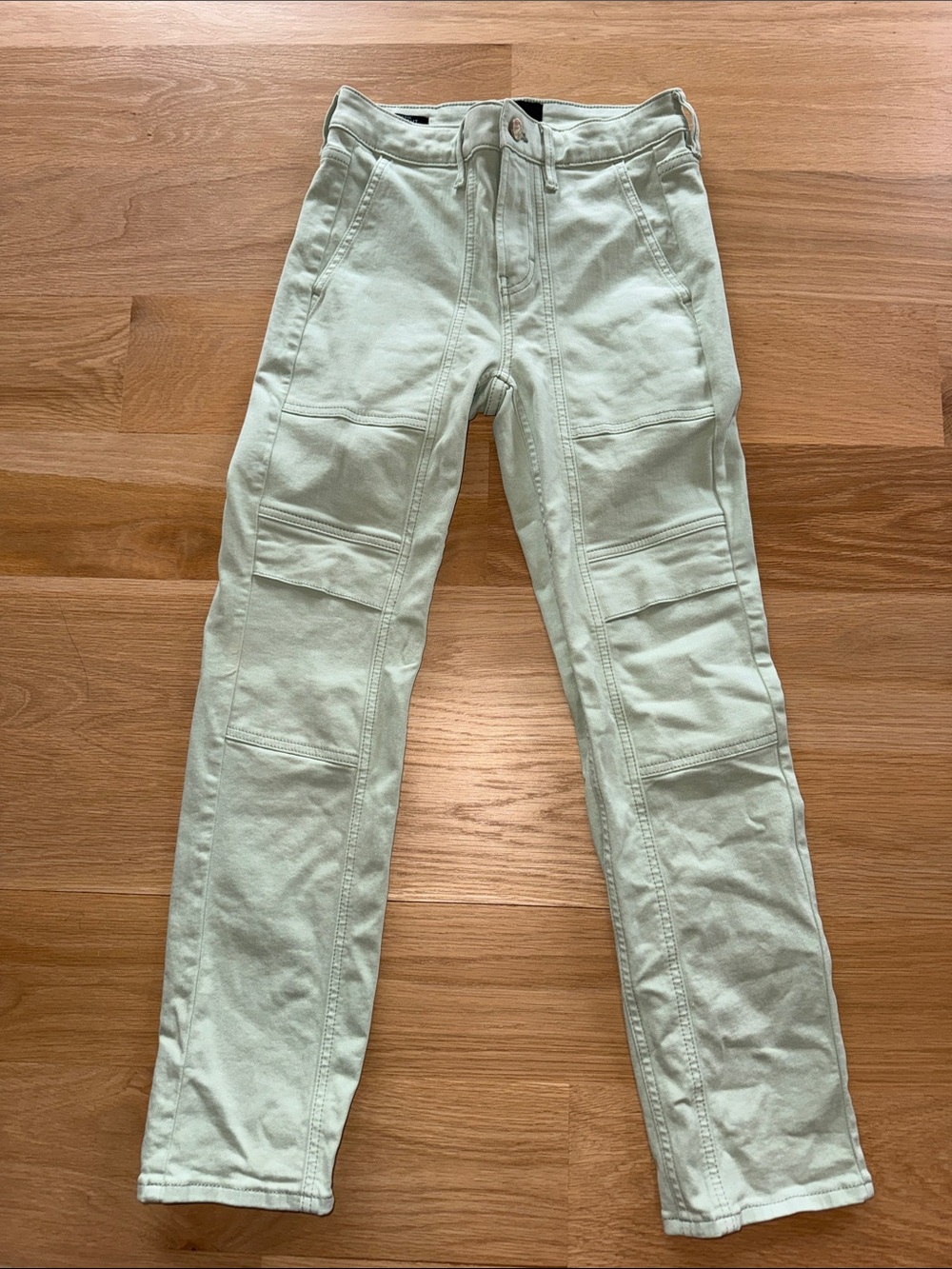 White House Black Market Slim Straight Jeans in Sage